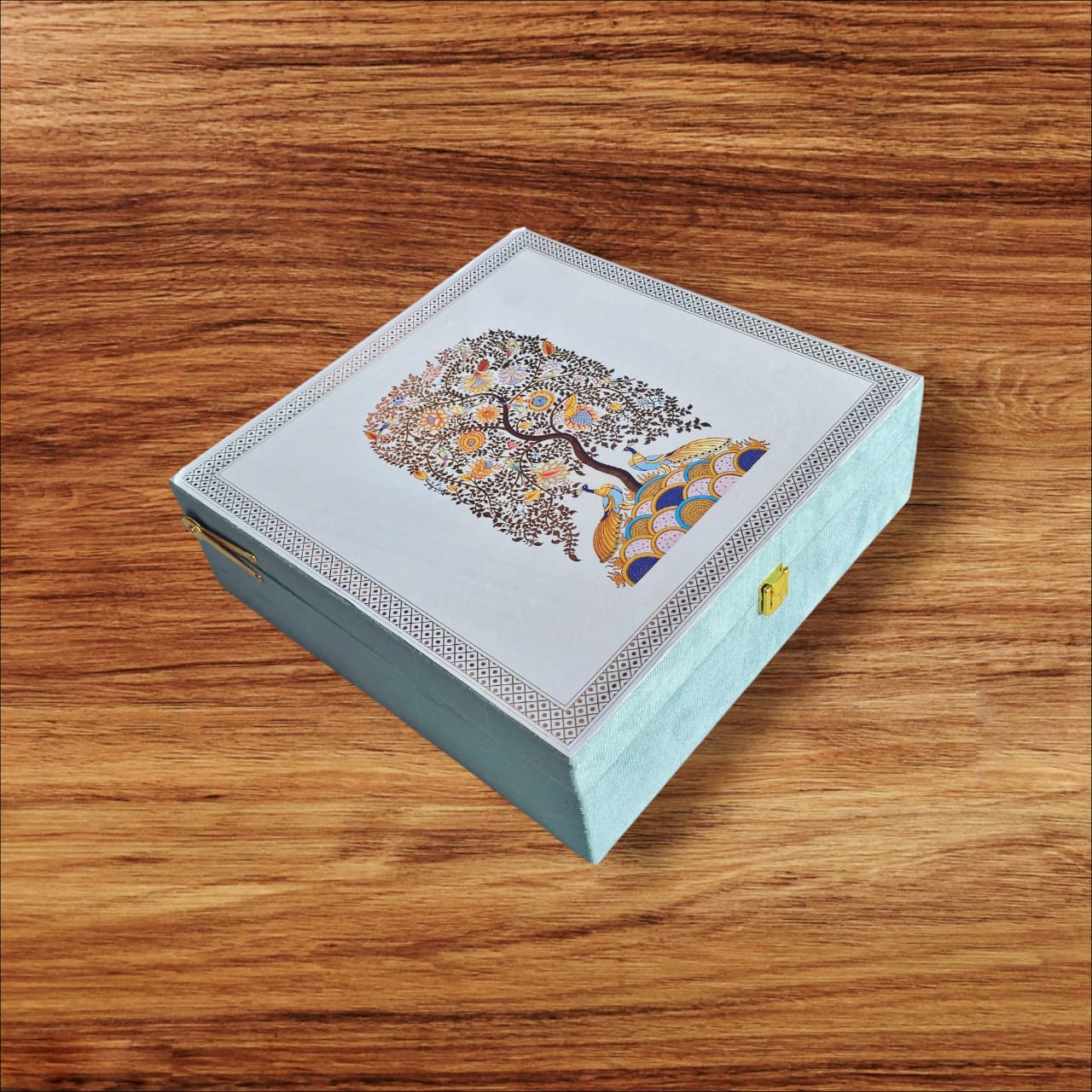 Decorative peacock box