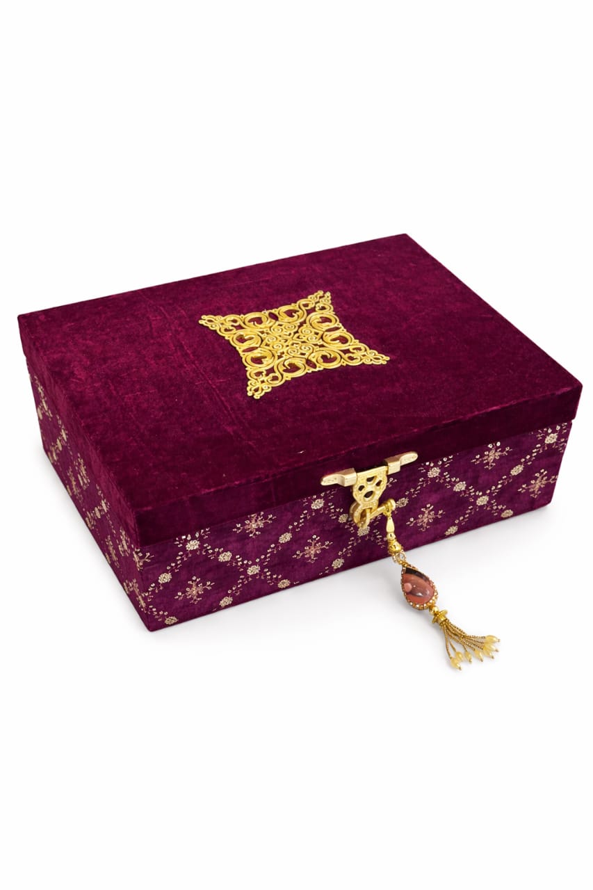 Purple keepsake box